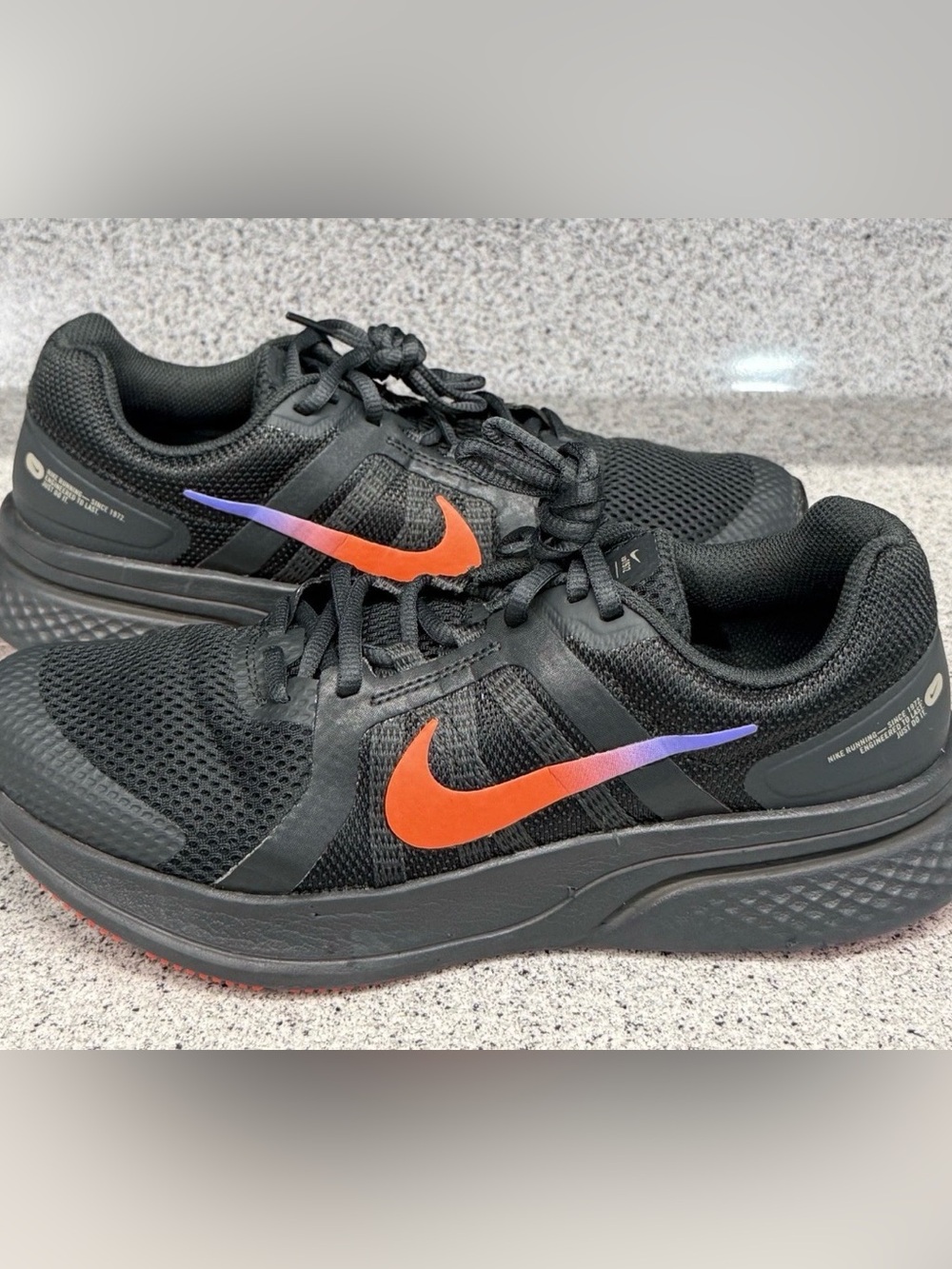 Nike Run Swift 2 Anthracite Rush Orange Men’s Size 9 Running Shoe Sneaker